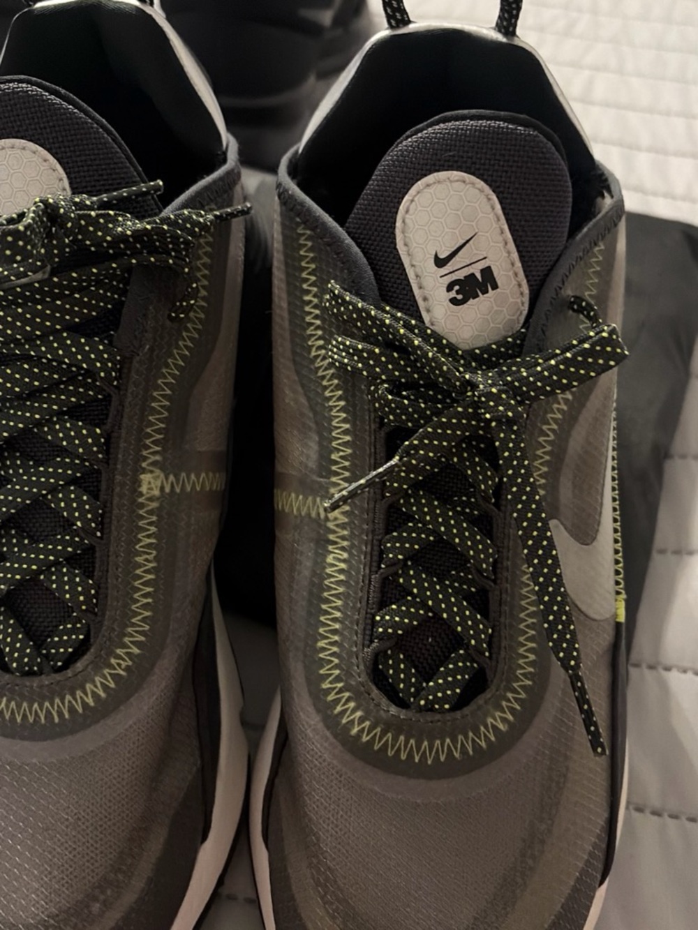 Nike Men’s Gray and Neon-Accent 3M Reflective Sneakers
